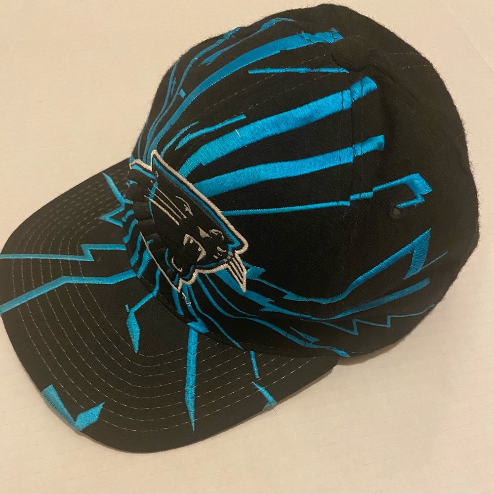 CAROLINA PANTHERS STARTER Black and Blue Wool Cap - Picture 7 of 14